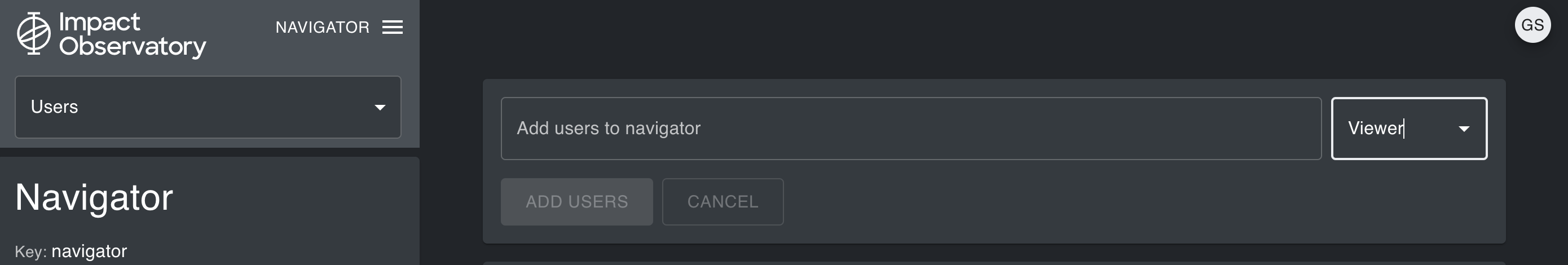 Add User Menu