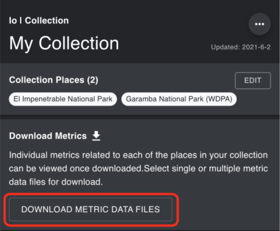 Download Collection Menu